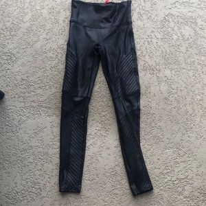 Spanx moto faux leather legging